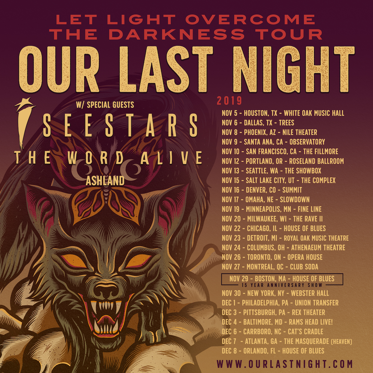 The Word Alive Touring With Our Last Night This Fall Atom Splitter