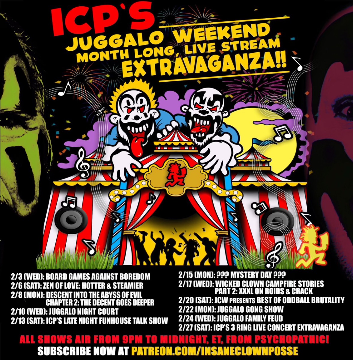INSANE CLOWN POSSE'S Streaming Calendar Means You Now Have Plans For